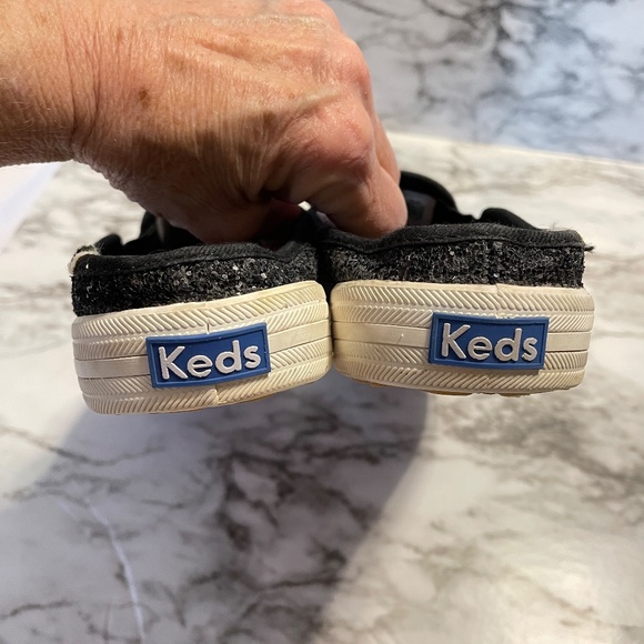 KEDS FOR KATE SPADE New York Black Glitter Double Decker Slip-on Sneaker - Picture 7 of 10